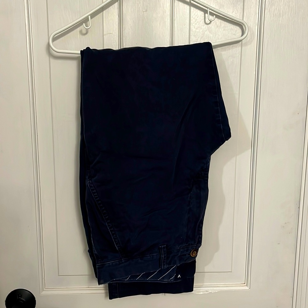 Mens navy blue casual dress pants/khakis - American Eagle - size 34/32